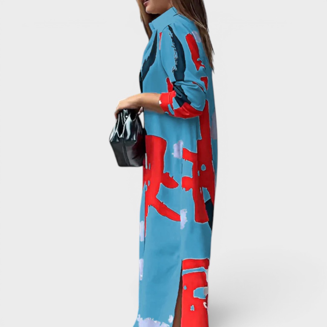 Sarah | Casual Midi Shirt Dress