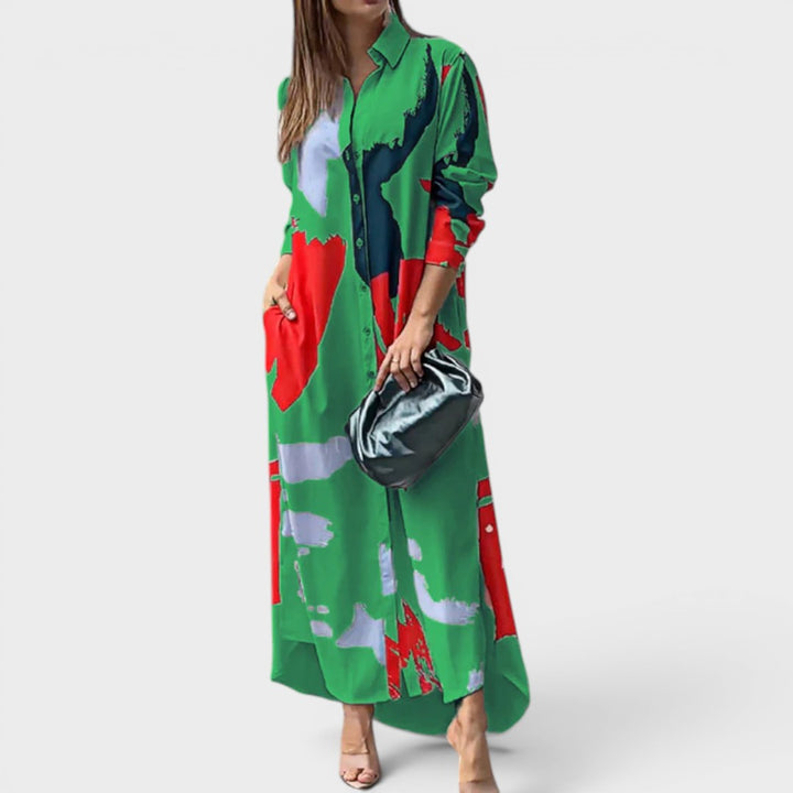 Sarah | Casual Midi Shirt Dress