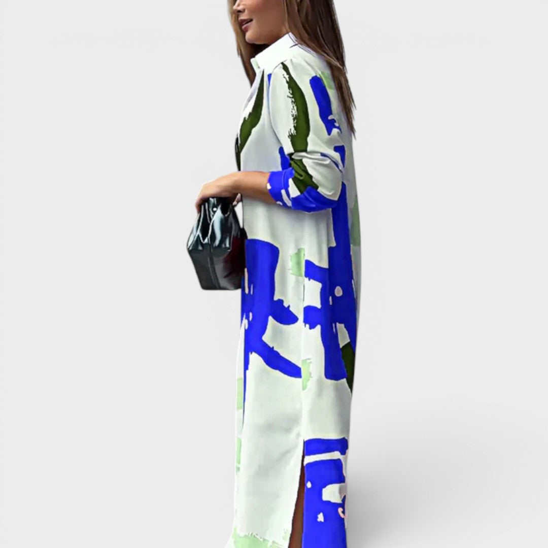 Sarah | Casual Midi Shirt Dress