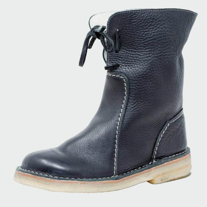 Waterproof Men's Leather Shoes with Wool Lining