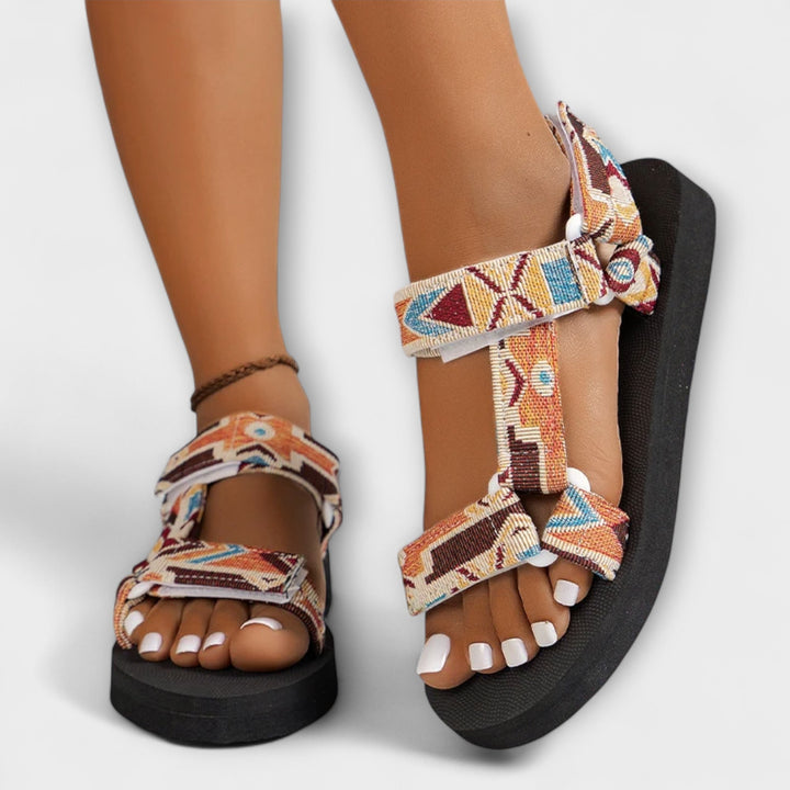 Summery Flat Women's Sandals Made from Hemp Rope