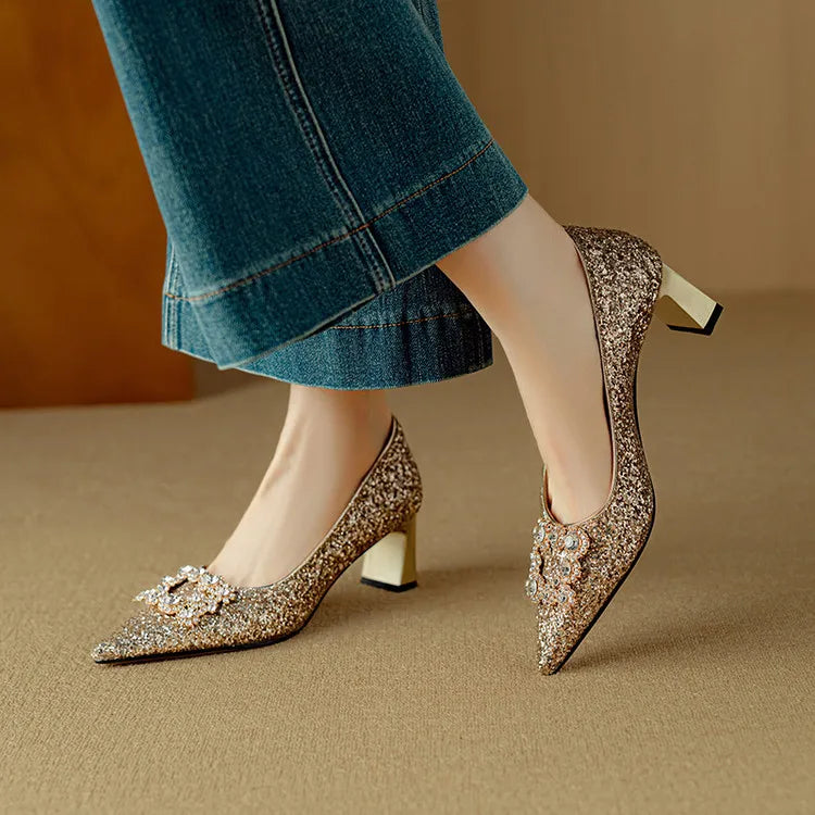 Gloria Glitter Pumps