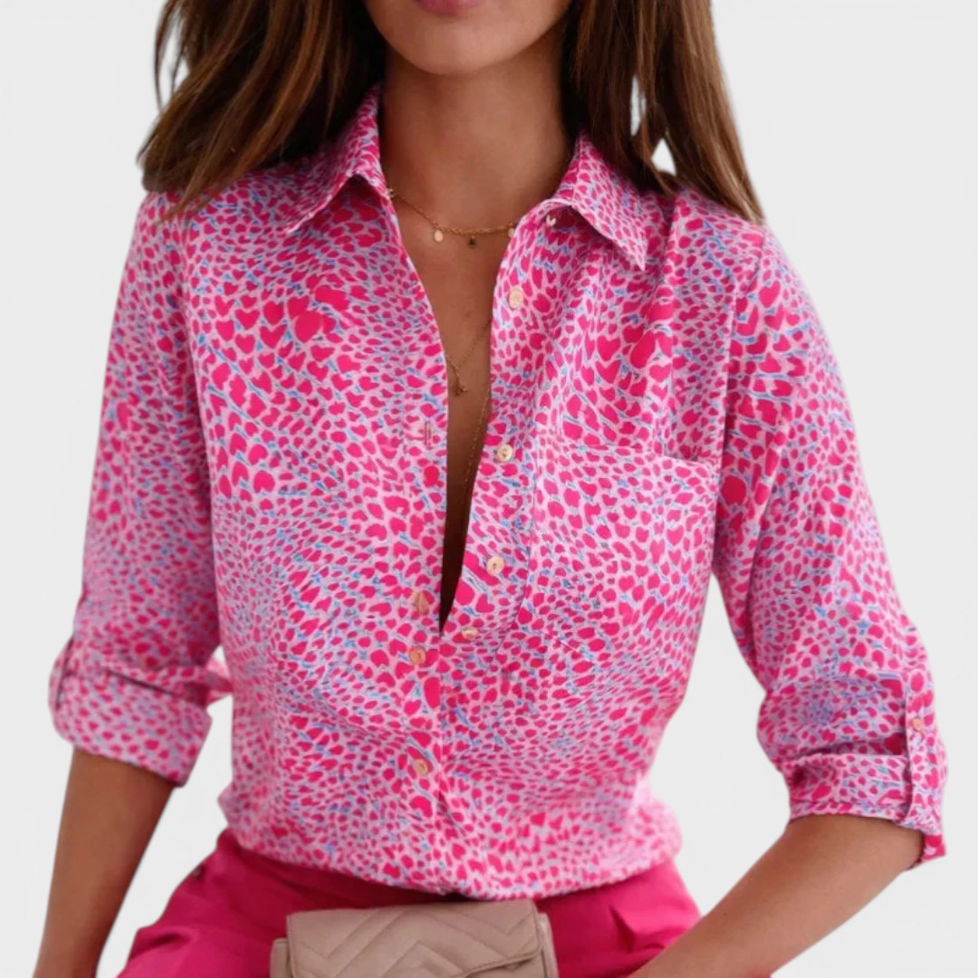 Sofia | Long Sleeve Print Shirt