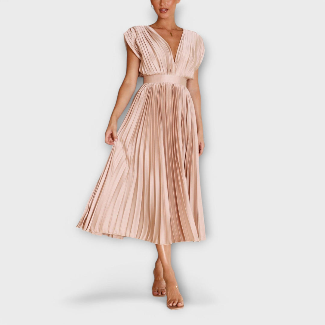 Aurora - Stylish Pleated Dress