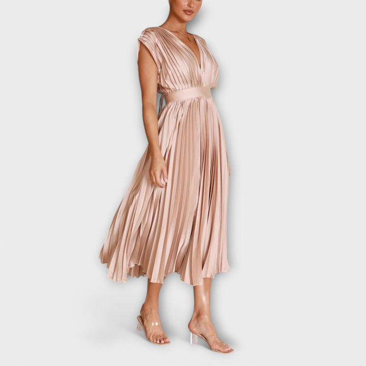 Aurora - Stylish Pleated Dress