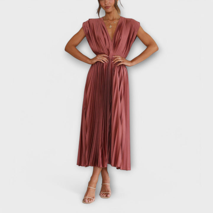 Aurora - Stylish Pleated Dress