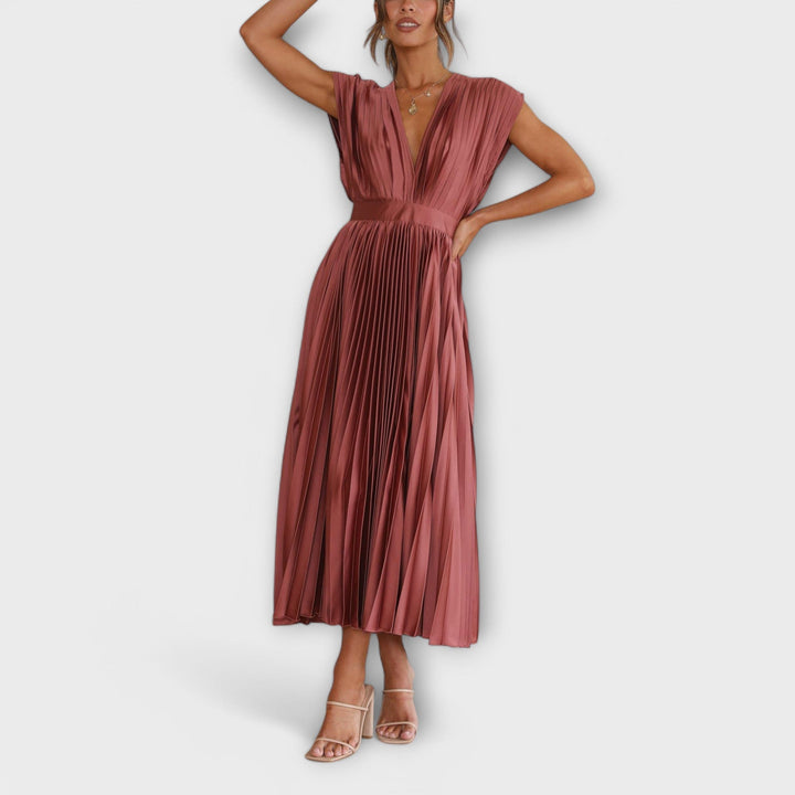 Aurora - Stylish Pleated Dress