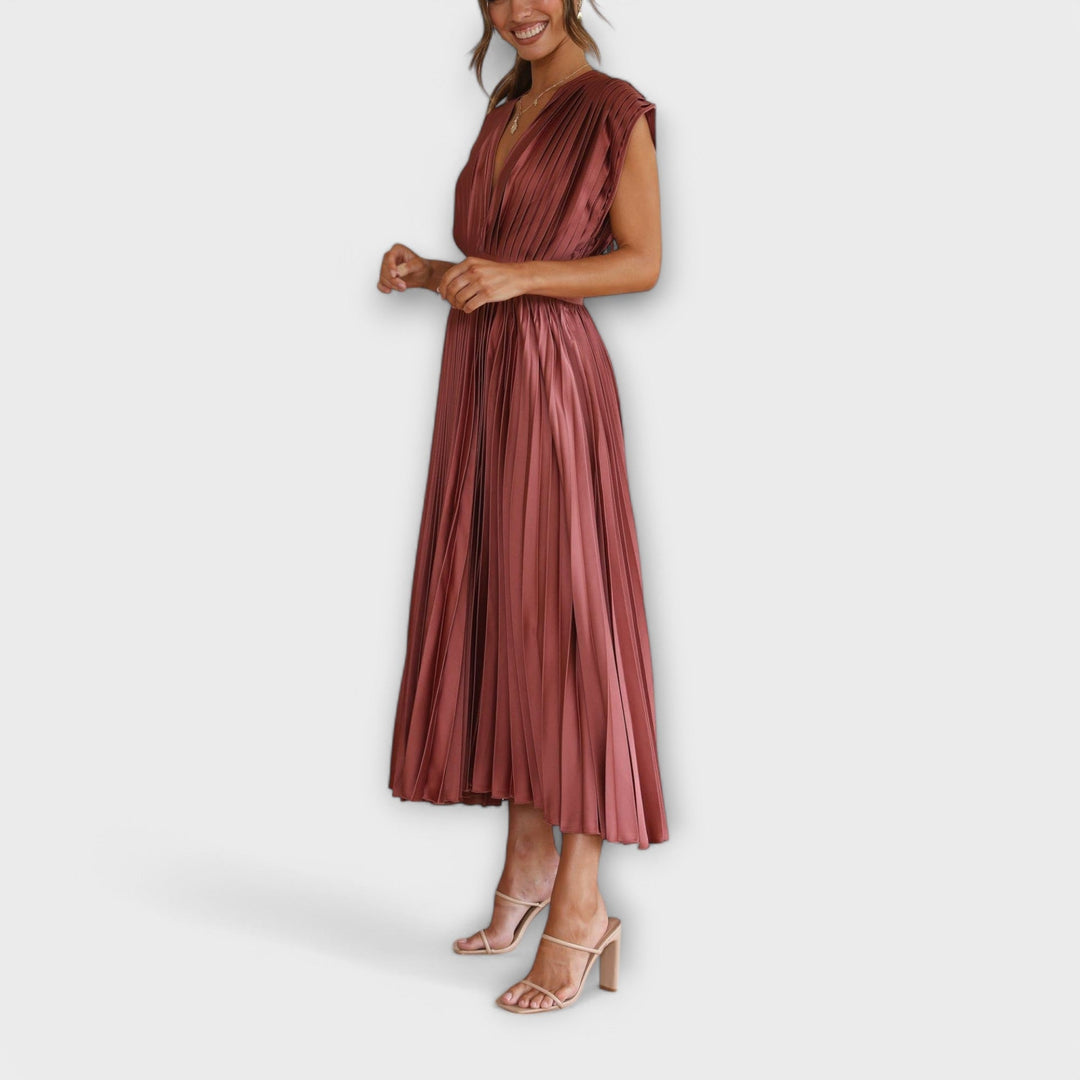 Aurora - Stylish Pleated Dress