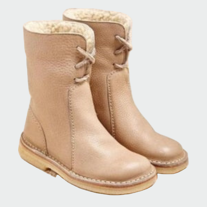 Waterproof Men's Leather Shoes with Wool Lining