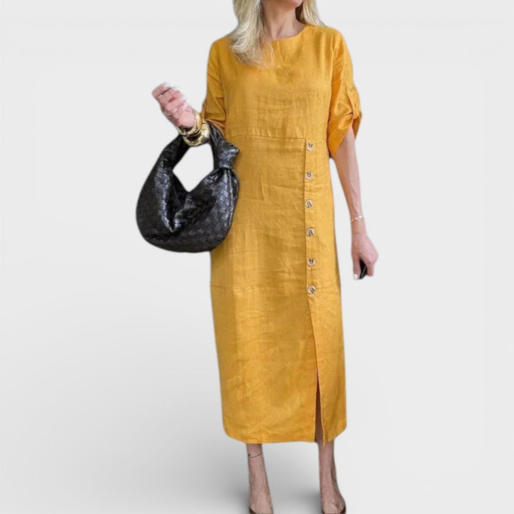 Valentina | Button Midi Dress