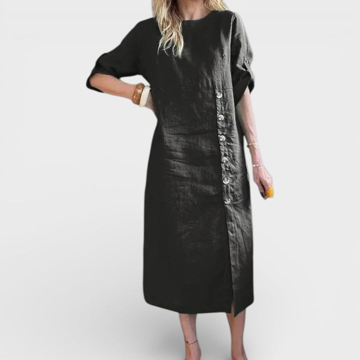 Valentina | Button Midi Dress