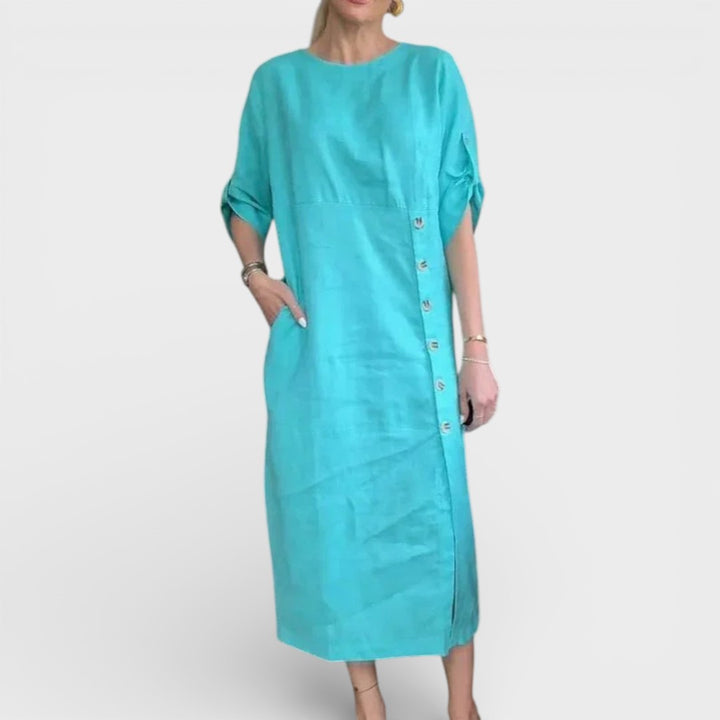 Valentina | Button Midi Dress