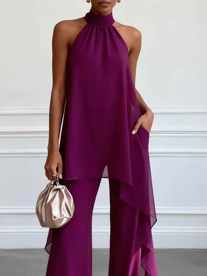 Monaco | Flowing Halter Two Piece Set