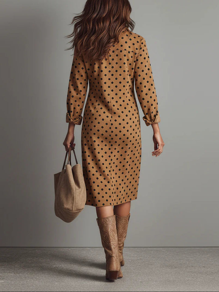 Billie | Polka Dot Midi Dress