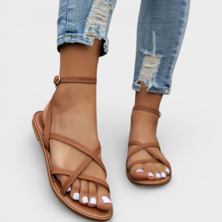 Skylar | Open Toe Flat Sandals