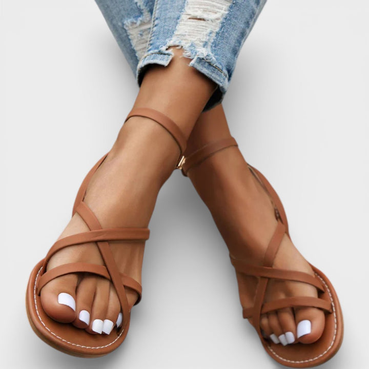 Skylar | Open Toe Flat Sandals
