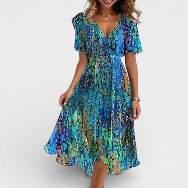 Yara | Elegant Colorful Dress