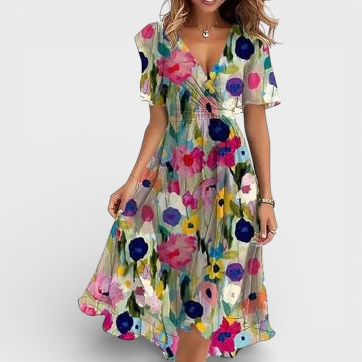 Yara | Elegant Colorful Dress