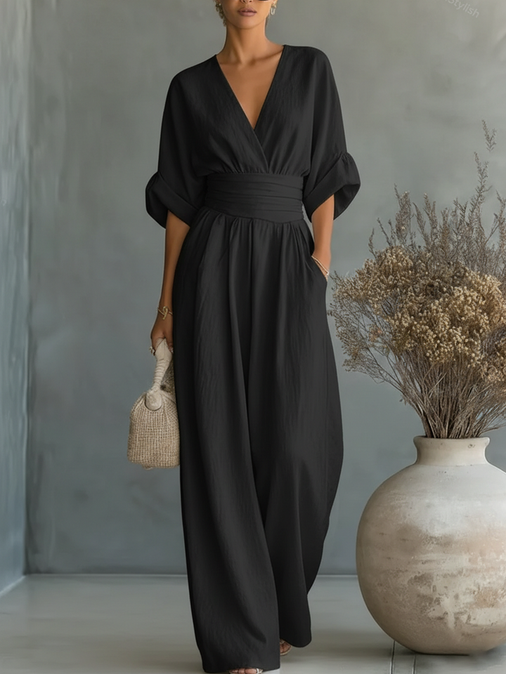 Noirelle | Elegant Flowing Jumpsuit