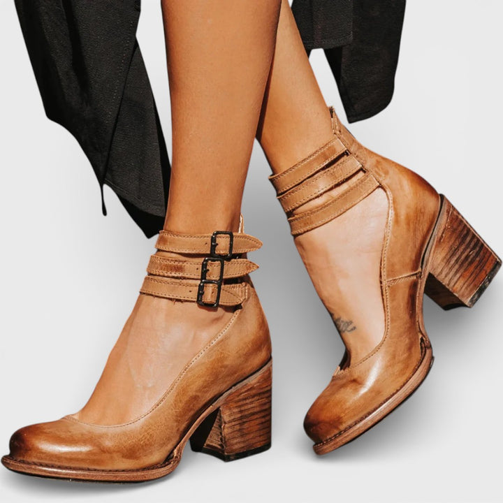 Avery | Vintage Leather Heels