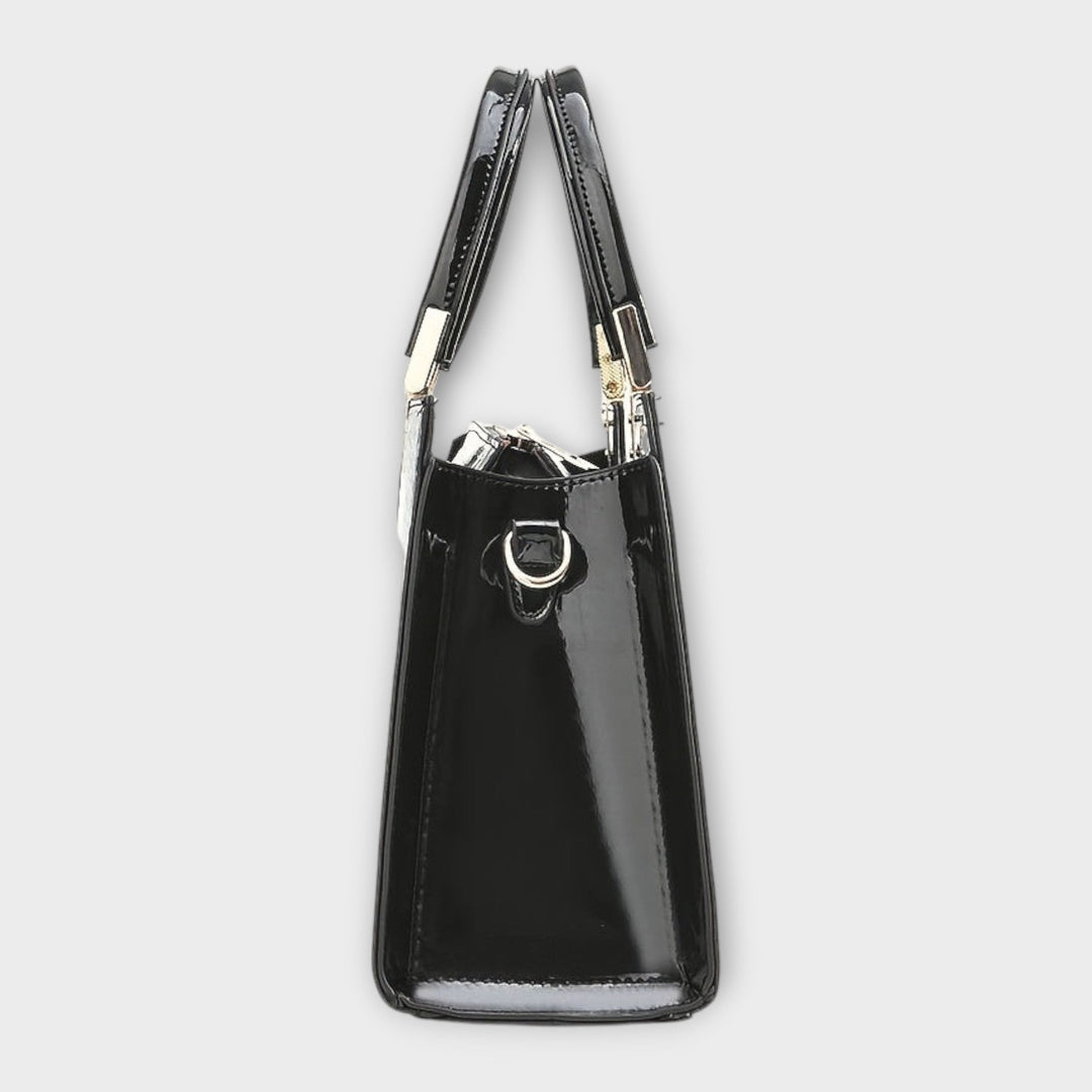 Aurora. - Shiny Crocodile Leather Pattern Handbag