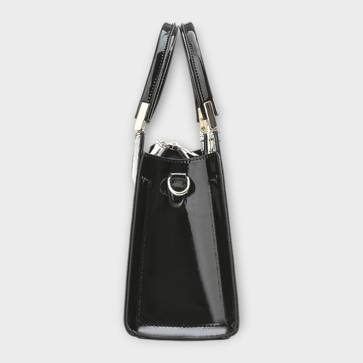Aurora. - Shiny Crocodile Leather Pattern Handbag
