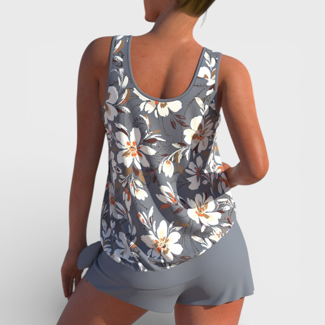 Megan  | Women Summer Tankini Two Piece Swimsuit