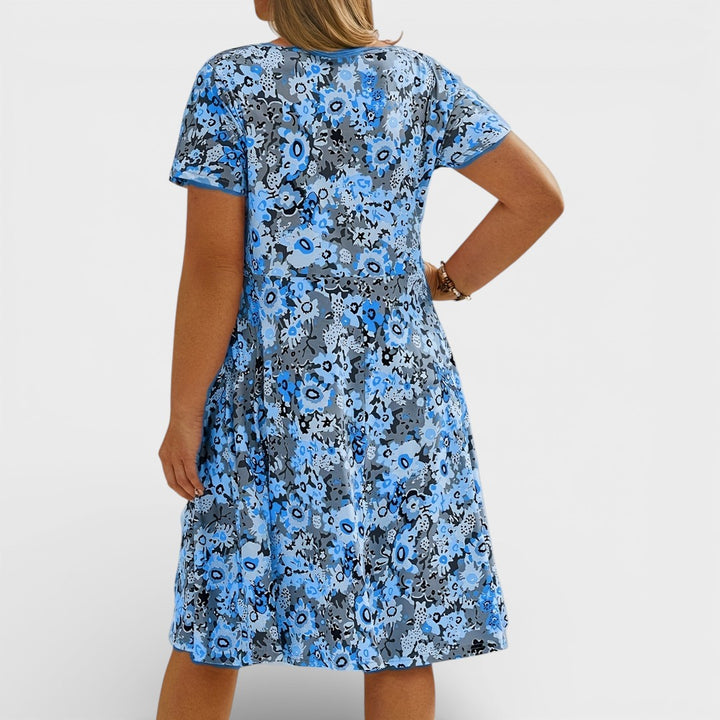 Jade | Floral V-neck Dress