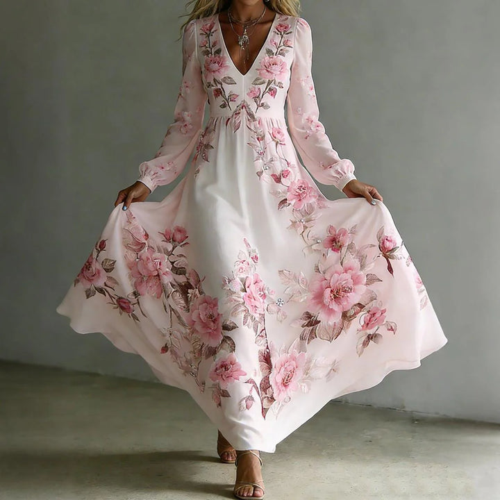 Rachel | Romantic Floral Maxi Dress