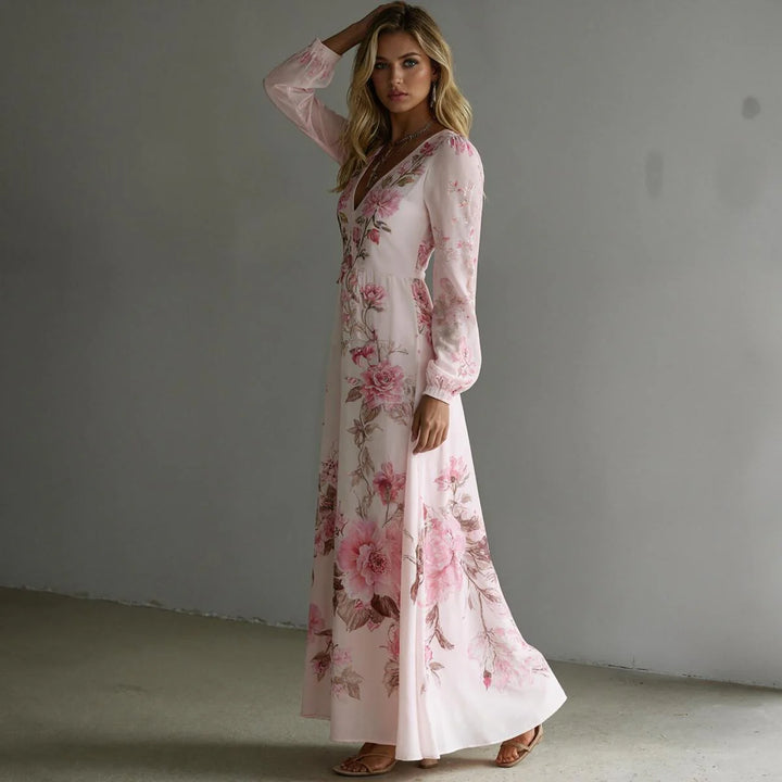 Rachel | Romantic Floral Maxi Dress
