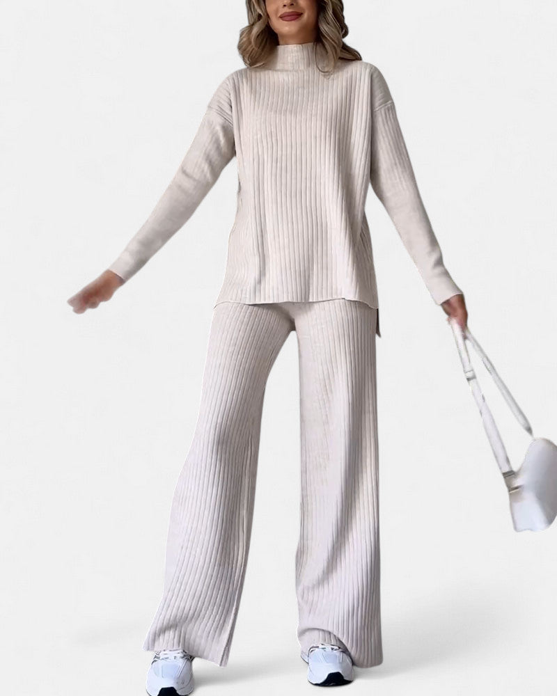Séverina | Elegant and Comfortable Ribbed Indoor Set