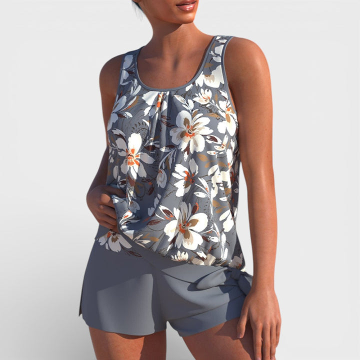 Megan  | Women Summer Tankini Two Piece Swimsuit