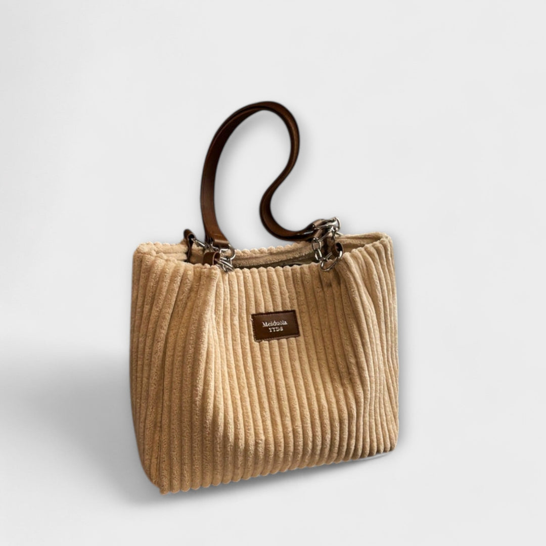 Aurora. - Soft Cord Shoulder Bag