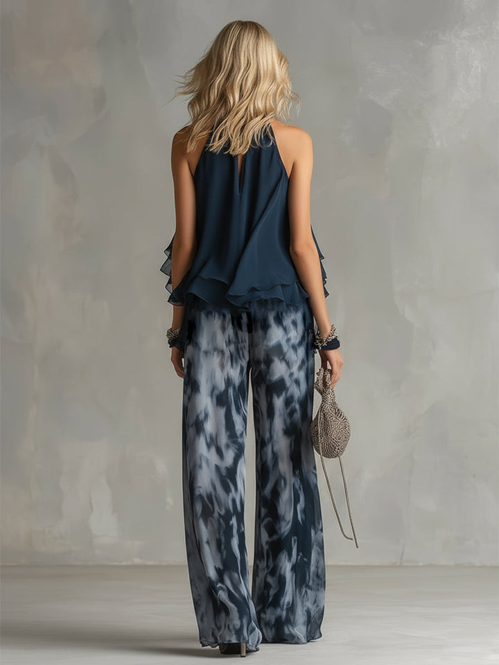 Ludovica | Flowing Halter Two Piece Set