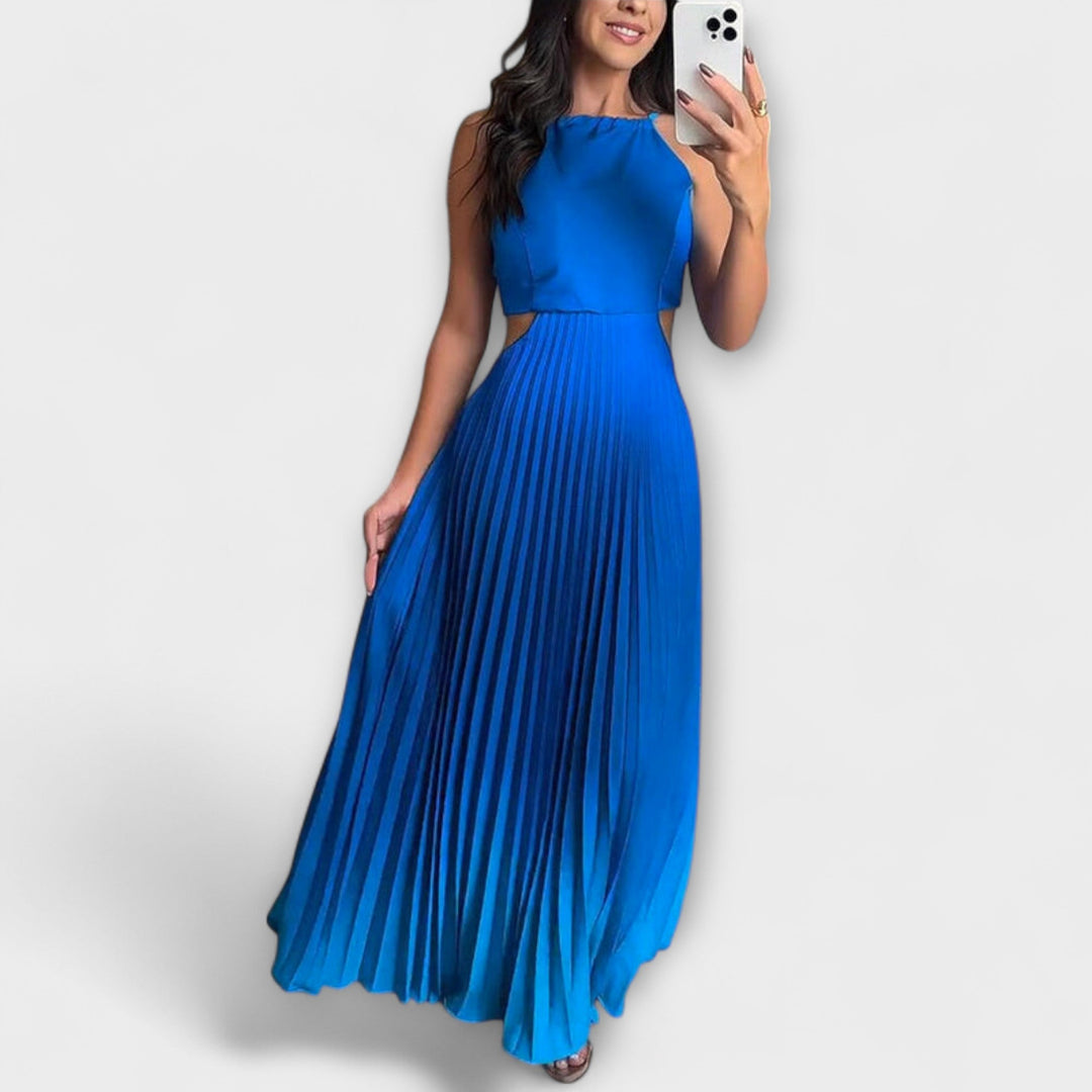 Haven - Chic Backless Tie-Dye Maxi Dress