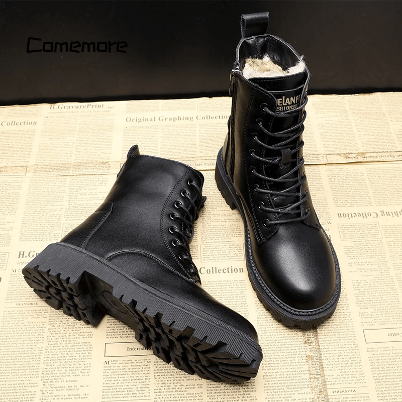 ANDREA™ | Elegant Winter Boots Made of Black Leather
