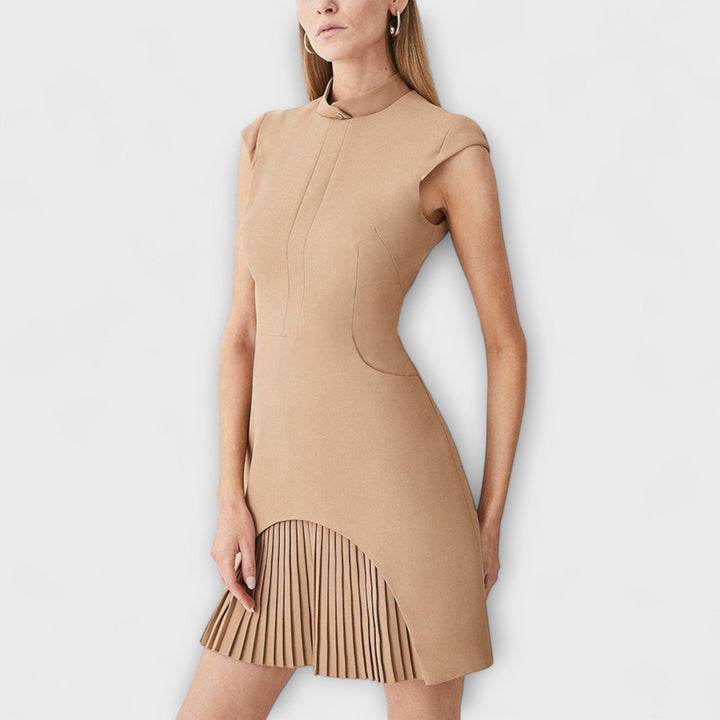 Elowen – Military-Inspired Patchwork Mini Dress