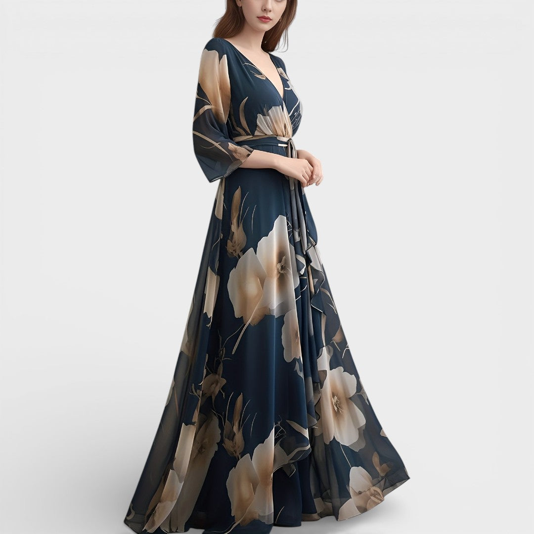 Genesis | Elegant Floral Maxi Dress