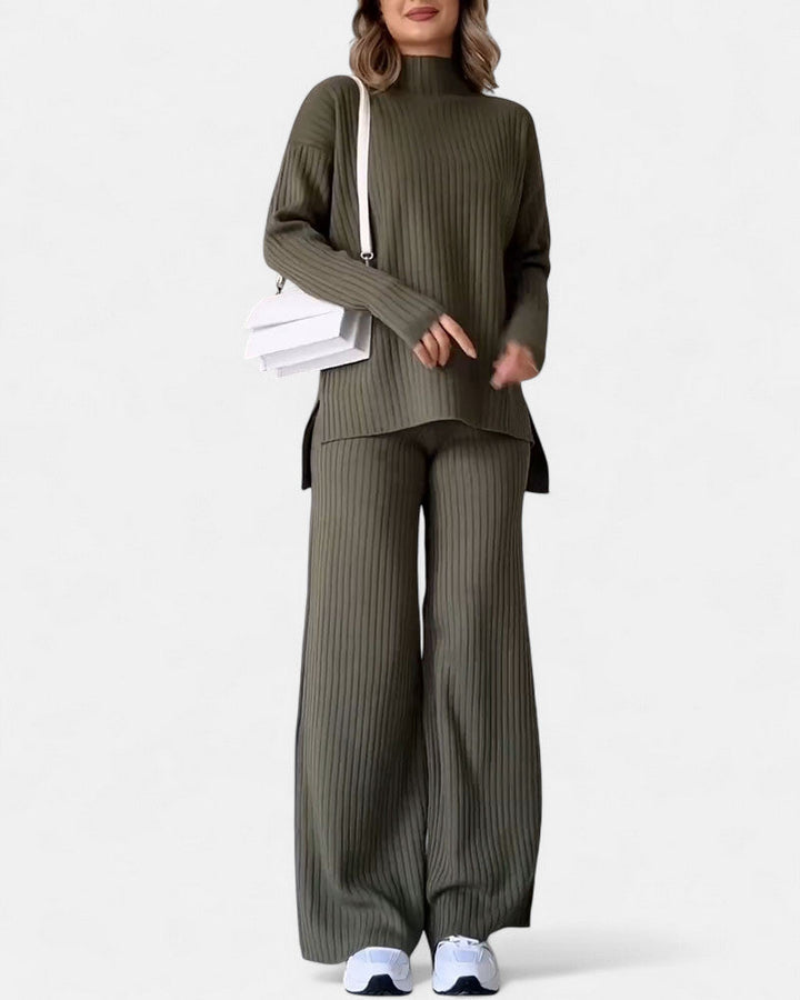 Séverina | Elegant and Comfortable Ribbed Indoor Set