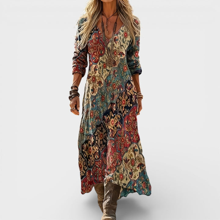 Eden | Boho Floral Maxi Dress