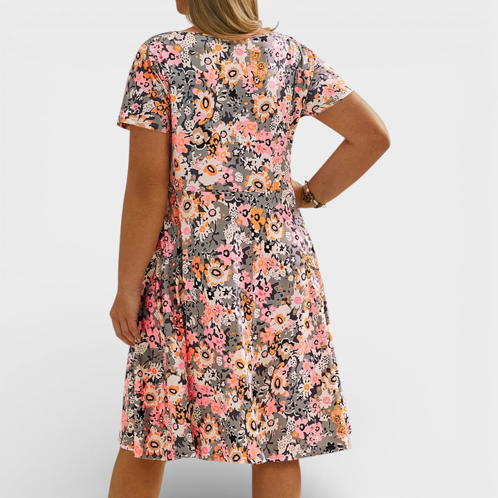 Jade | Floral V-neck Dress