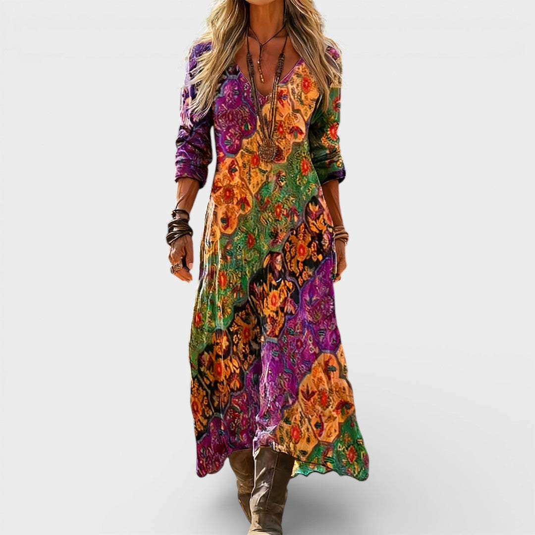 Eden | Boho Floral Maxi Dress