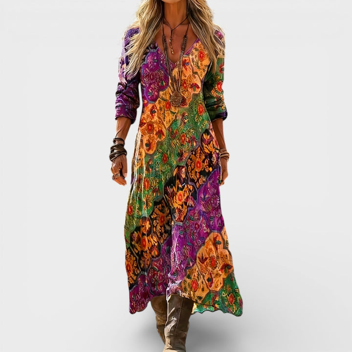 Eden | Boho Floral Maxi Dress