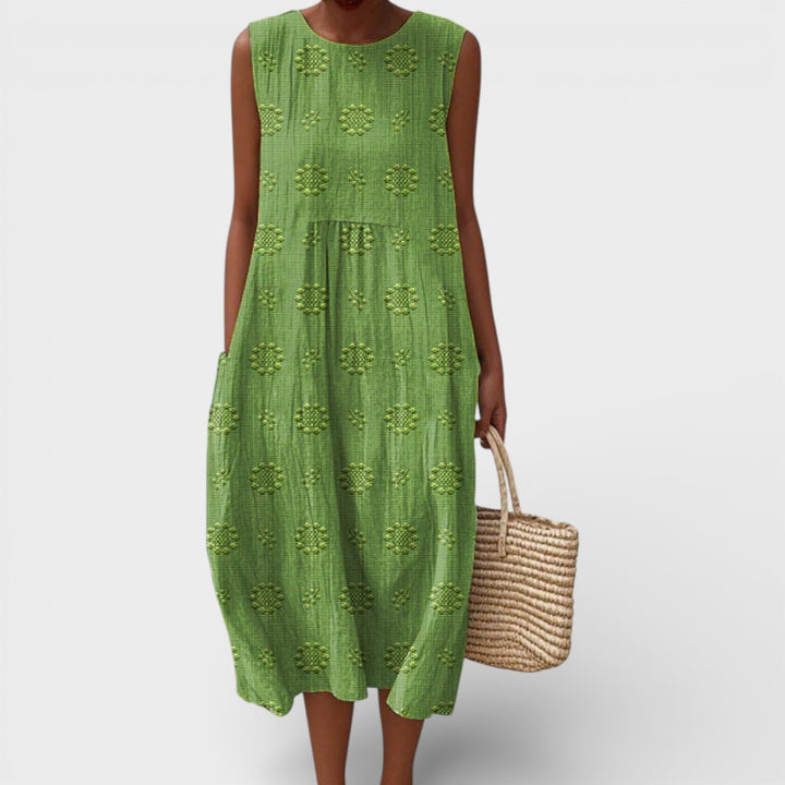 Julia | Sleeveless Midi Dress