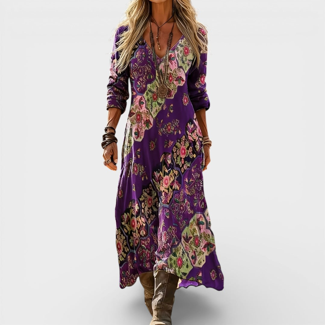 Eden | Boho Floral Maxi Dress