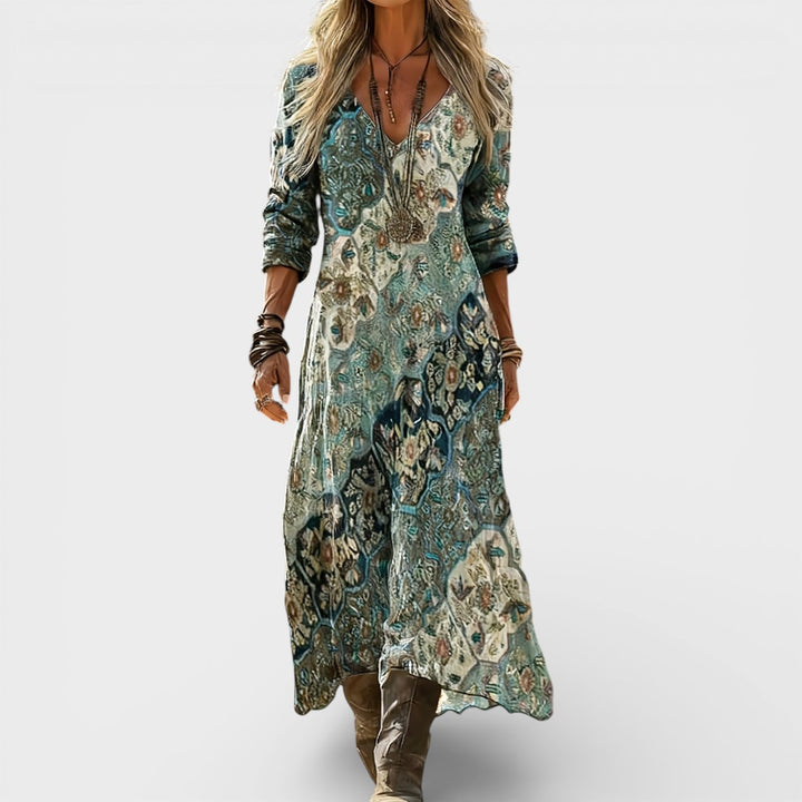 Eden | Boho Floral Maxi Dress