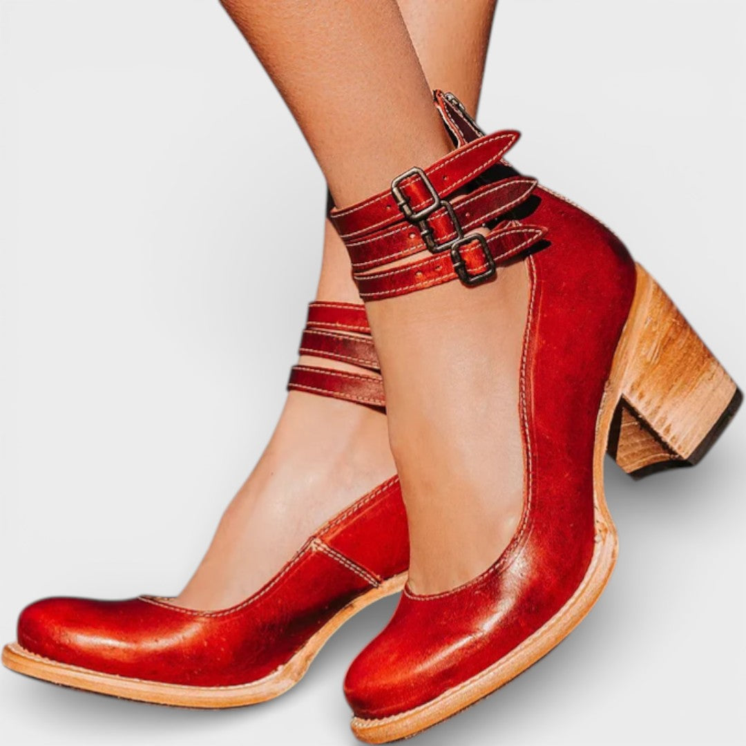 Avery | Vintage Leather Heels