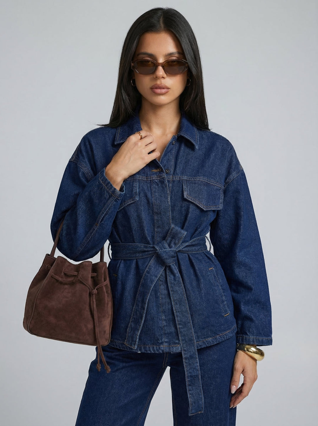 Adriana | Relaxed Belted Two Piece Set