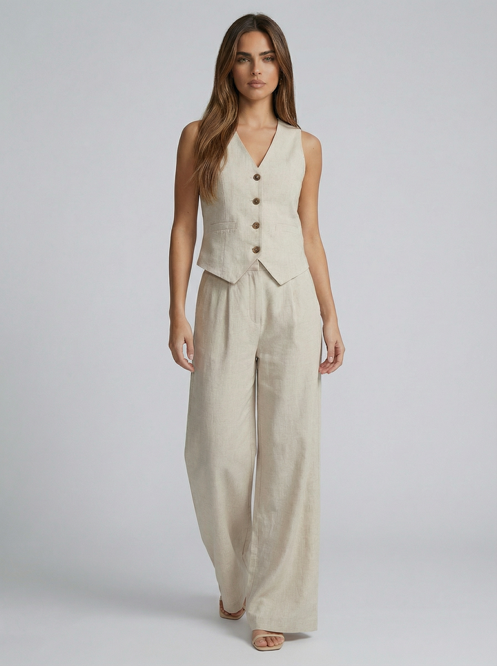 Sofia | Refined Vest Two Piece Set
