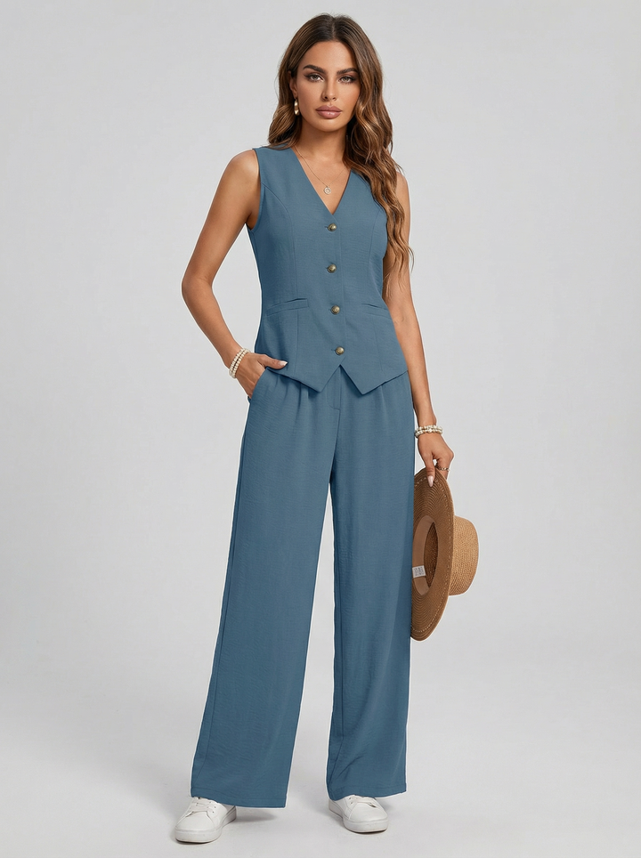 Sofia | Refined Vest Two Piece Set